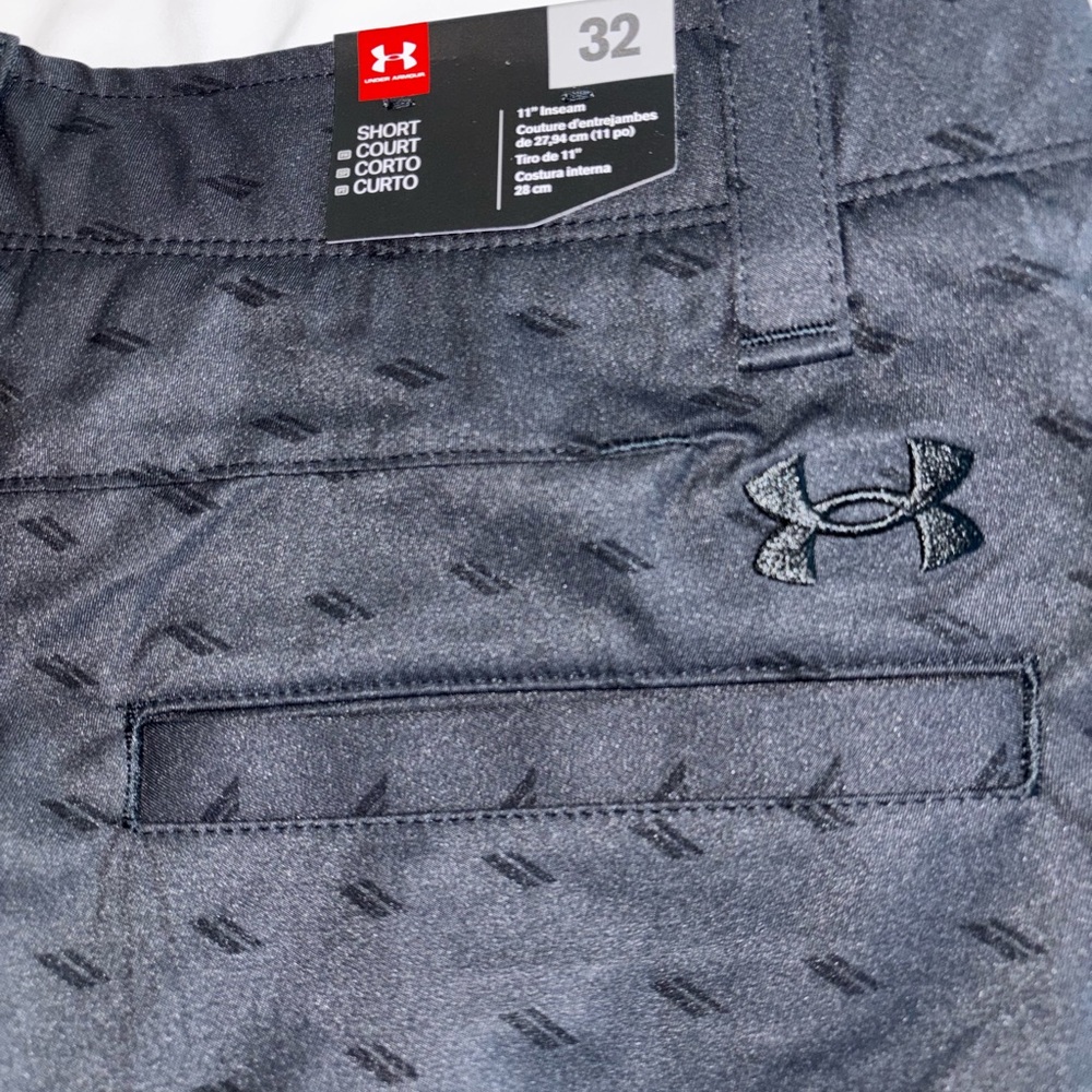Under Armour Lot of 2 Men's Loose Fit Tech Golf Shorts 1 Black & 1 Tan Size 32 - Picture 10 of 11